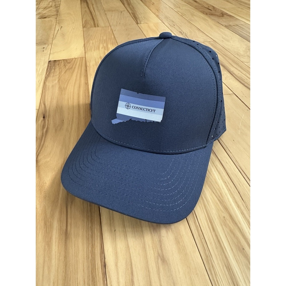 New Swannies Golf Connecticut State Logo Hat Cap OSFA SnapBack Performance Blue